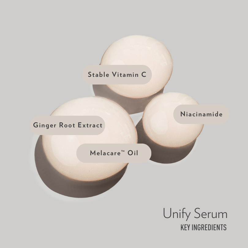 SÉRUM UNIFY - Élimine les taches et maximise l'éclat de la peau. Vit. C et Niacinamide. 30 ml.